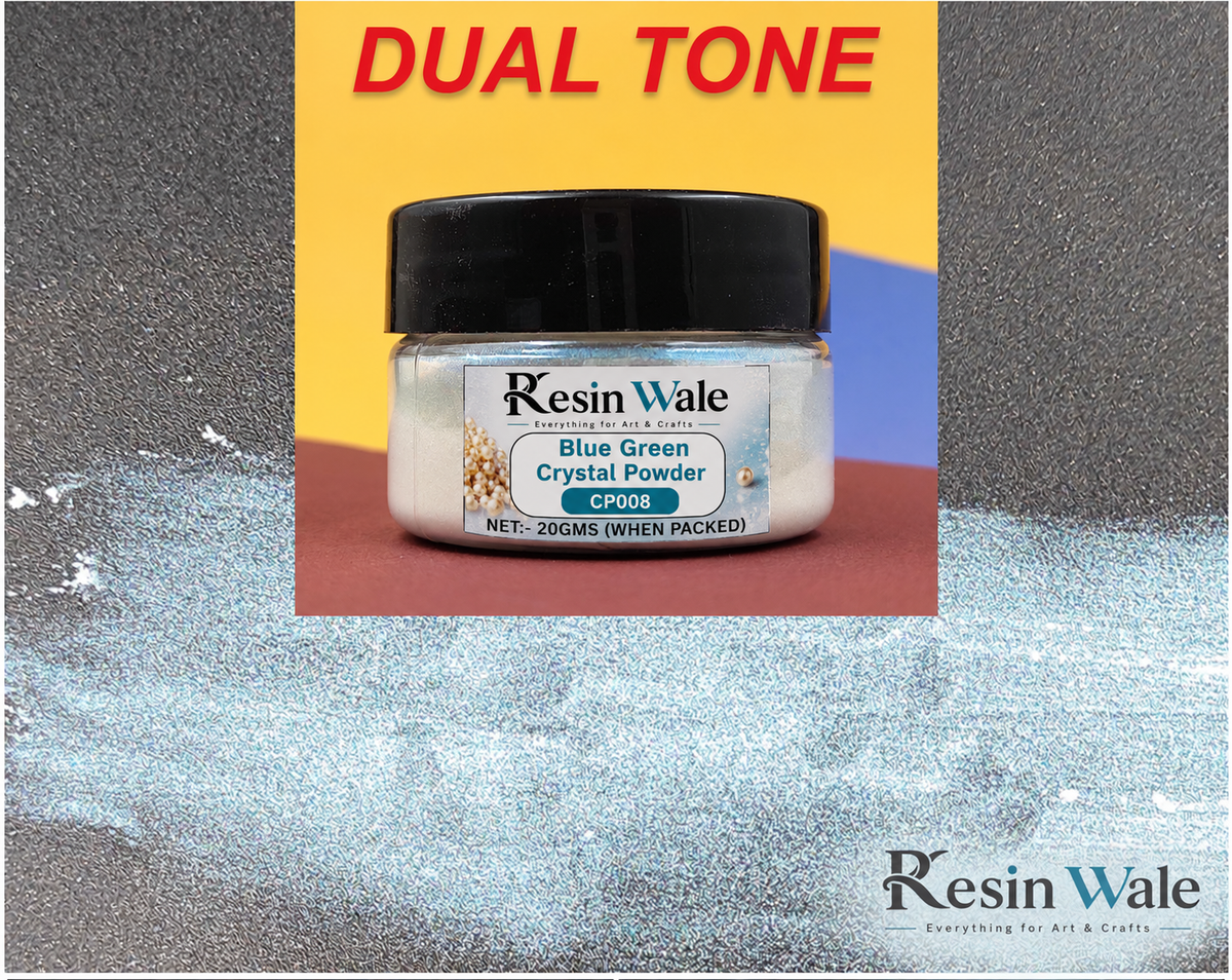 Resin Wale Blue Green Crystal Powder CP008