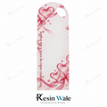Premium Cards FC020 - Baby Pink & Rose Pink - Heart Ribbon with Resin Wale branding