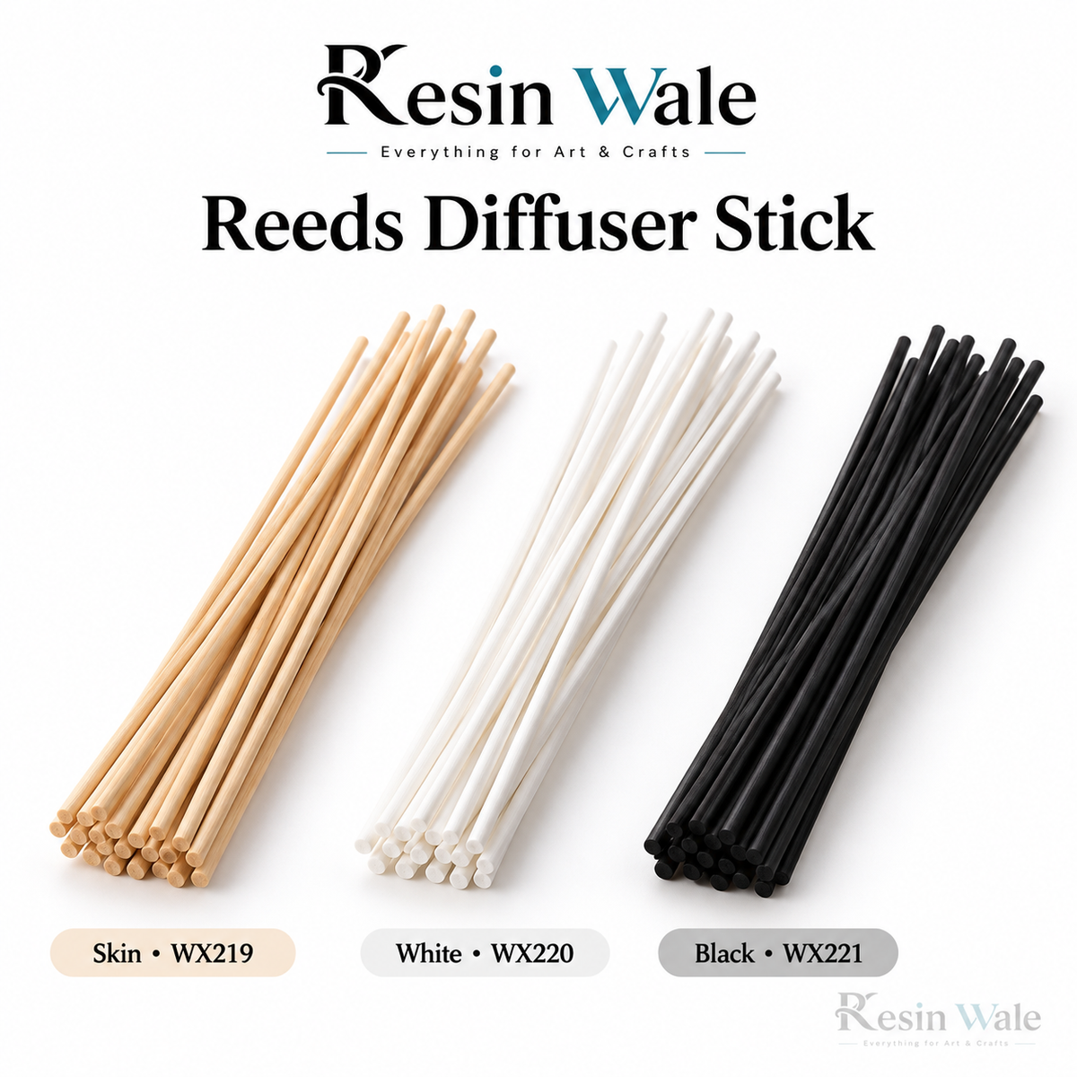 Resin Wale reeds diffuser sticks, Skin WX219,White WX220,Black WX221