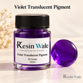 Resin Wale Violet Translucent Pigment in branded glass bottle
