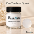 Resin Wale White Translucent Pigment in branded glass bottle