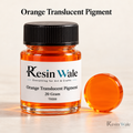 Resin Wale Orange Translucent Pigment in branded glass bottle