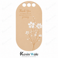 Triple Hanging Holes Gift Packing Cards FC201 - Beige - Thank You Botanical