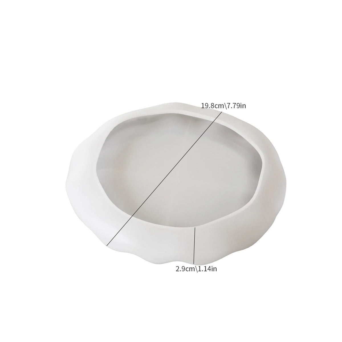 Irregular Wavy Round Tray Mould
