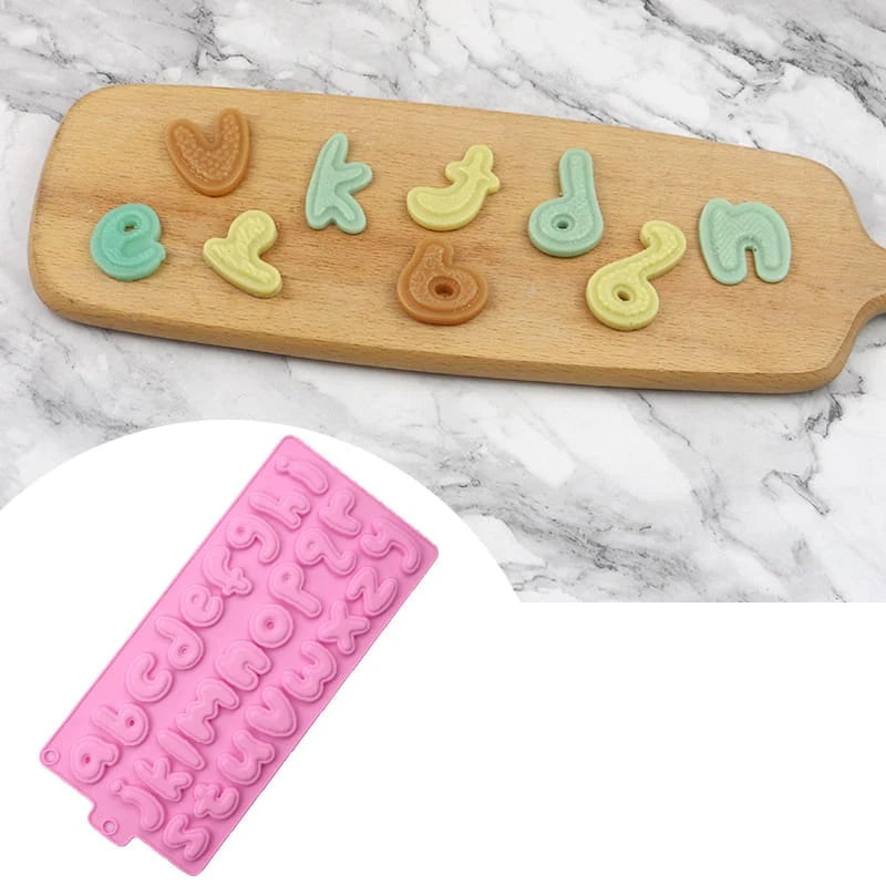 26 Multi-Cavity Lowercase Alphabet Letters Mould